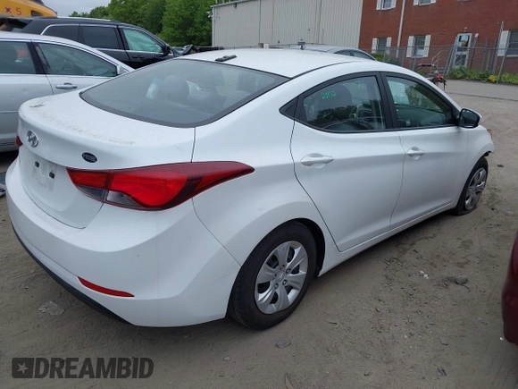 2016 Hyundai Elantra SE with VIN 5NPDH4AE1GH742724, listed as a IAAI auction lot 42292433 with 47,017 mi miles and . Bid and sale history available at DreamBid. Image 4.