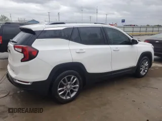 2022 GMC Terrain SLT with VIN 3GKALVEV0NL113829, listed as a Copart auction lot 53702325 with 52,810 mi miles and Salvage title. Bid and sale history available at DreamBid. Image 3.