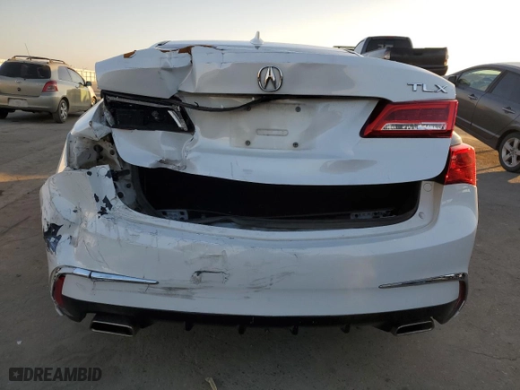 2019 Acura TLX w/Technology Pkg with VIN 19UUB2F48KA007732, listed as a Copart auction lot 42254115 with 63,123 mi miles and Salvage Title. Bid and sale history available at carsss.com. Image 6.