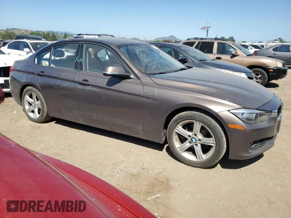2014 BMW 3 Series 328i with VIN WBA3C1C54EK115517, listed as a Copart auction lot 52982655 with 63,203 mi miles and Salvage Title. Bid and sale history available at carsss.com. Image 4.