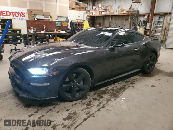 2022 Ford Mustang GT with VIN 1FA6P8CF9N5108637, listed as a Copart auction lot 47894905 with 42,749 mi miles and Clean Title. Bid and sale history available at carsss.com. Image 1.