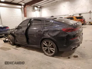 2021 BMW X6 M50i with VIN 5UXCY8C05M9E21862, listed as a Copart auction lot 86329064 with 0 mi miles and Salvage Title. Bid and sale history available at carsss.com. Image 2.