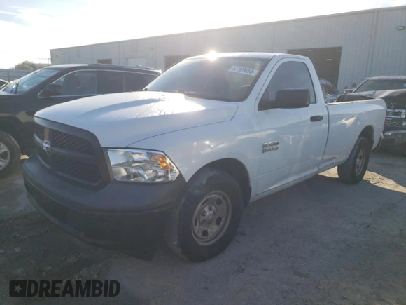 2017 Ram 1500 Tradesman with VIN 3C6JR6DG7HG648910, listed as a Copart auction lot 87169654 with 69,034 mi miles and Salvage title. Bid and sale history available at DreamBid. Image 1.