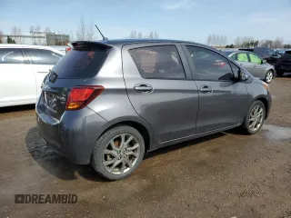 2015 Toyota Yaris L with VIN VNKKTUD38FA028182, listed as a Copart auction lot 51287005 with 179,215 mi miles and Clean Title. Bid and sale history available at DreamBid. Image 3.