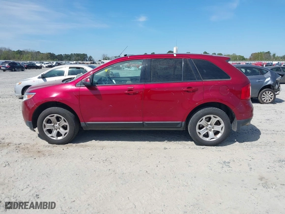 2013 Ford Edge SEL with VIN 2FMDK4JC6DBC75755, listed as a IAAI auction lot 41909150 with 168,491 mi miles. Bid and sale history available at carsss.com. Image 14.