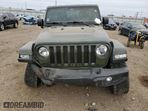 2021 Jeep Wrangler Unlimited Sahara Altitude с VIN 1C4HJXEN3MW668178, выставлен на аукционе Copart как лот 53570985 с пробегом Не указан миль и Списание • Salvage title. История ставок и продаж доступна на DreamBid. Изображение 5.