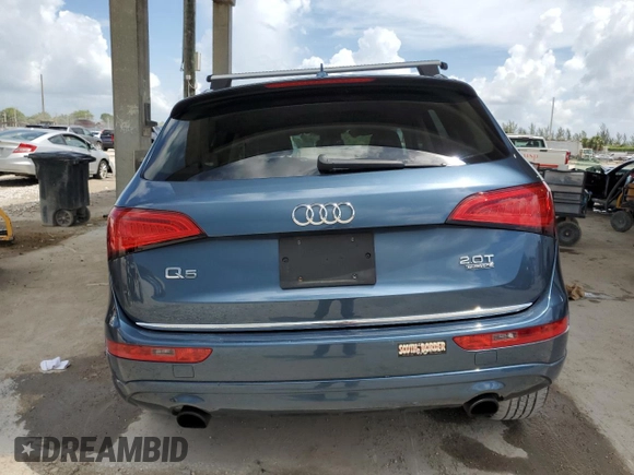 2016 Audi Q5 Premium with VIN WA1C2AFP1GA011900, listed as a Copart auction lot 60436605 with 64,498 mi miles and Salvage title. Bid and sale history available at DreamBid. Image 6.