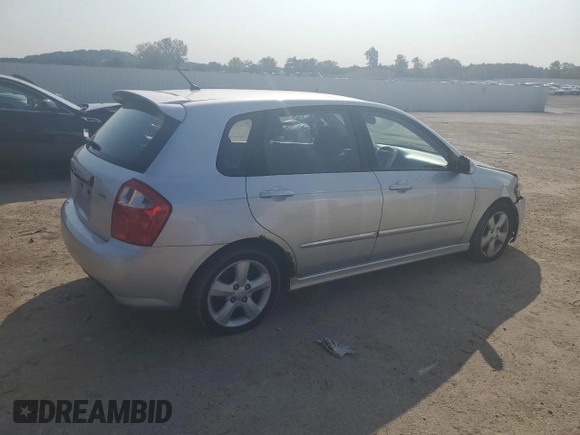 2009 Kia Spectra with VIN KNAFE241895024764, listed as a Copart auction lot 70373994 with 336,690 mi miles and Non Repairable. Bid and sale history available at carsss.com. Image 3.
