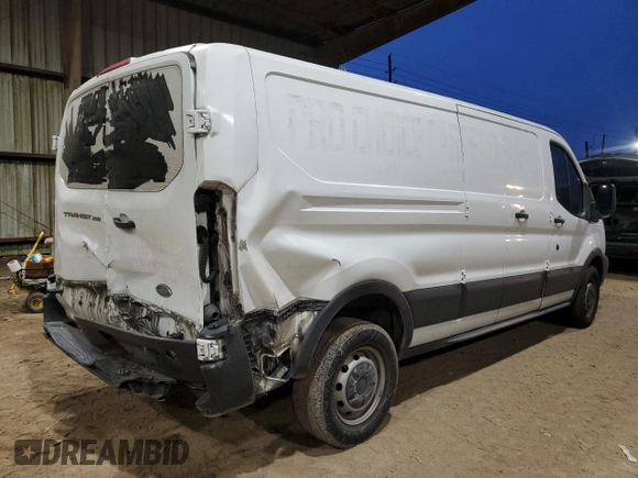 2015 Ford Transit Cargo with VIN 1FTYR2ZM3FKA21089, listed as a Copart auction lot 83643964 with 228,323 mi miles and Salvage Title. Bid and sale history available at carsss.com. Image 3.