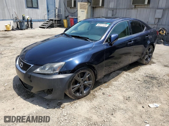 2006 Lexus IS 350 with VIN JTHBE262965007974, listed as a Copart auction lot 62011125 with 196,177 mi miles and Clean title. Bid and sale history available at DreamBid. Image 1.