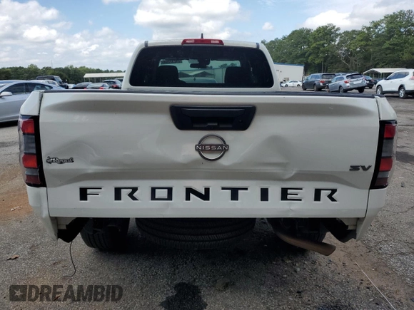 2022 Nissan Frontier S with VIN 1N6ED1CL5NN674089, listed as a Copart auction lot 71232204 with 23,768 mi miles and Salvage Title. Bid and sale history available at carsss.com. Image 6.