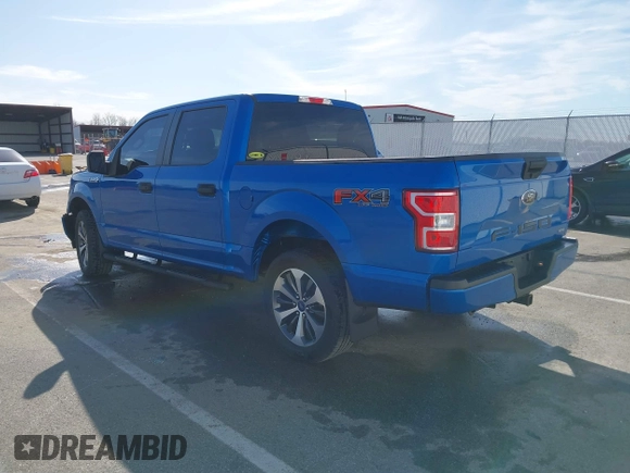 2019 Ford F-150 XL with VIN 1FTEW1EP0KKF24515, listed as a IAAI auction lot 41810694 with 58,906 mi miles. Bid and sale history available at carsss.com. Image 3.