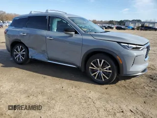 2025 Infiniti QX60 Sensory with VIN 5N1AL1GS2SC338845, listed as a Copart auction lot 85276094 with 361 mi miles and Salvage Title. Bid and sale history available at DreamBid. Image 4.