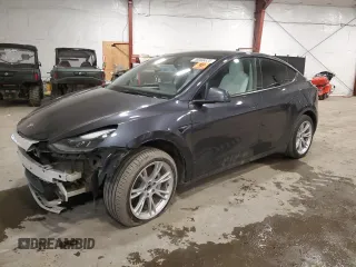 2024 Tesla Model Y Long Range with VIN 7SAYGDEE5RA237687, listed as a Copart auction lot 48366825 with 24,650 mi miles and Salvage Title. Bid and sale history available at DreamBid. Image 1.