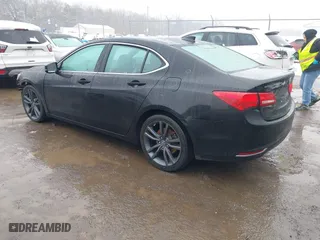 2018 Acura TLX with VIN 19UUB1F31JA001500, listed as a IAAI auction lot 41571900 with 178,001 mi miles. Bid and sale history available at carsss.com. Image 3.