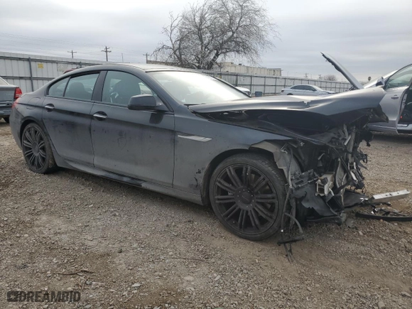 2015 BMW 6 Series 640i xDrive with VIN WBA6B8C58FD453291, listed as a Copart auction lot 45531765 with 93,666 mi miles and Salvage Title. Bid and sale history available at carsss.com. Image 4.