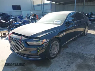 2020 Genesis G90 Ultimate z VIN KMTF54PH7LU080703, wystawiony jako IAAI lot #42233268 z przebiegiem 28 716 mil mil oraz . Historia ofert i sprzedaży dostępna na DreamBid. Obrazek 2.