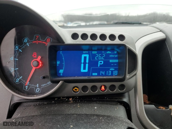 2016 Chevrolet Sonic LT with VIN 1G1JC5SH4G4159613, listed as a Copart auction lot 44979615 with 141,318 mi miles and Salvage Title. Bid and sale history available at carsss.com. Image 9.