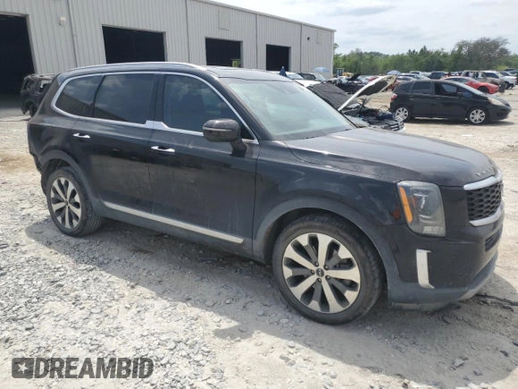 2022 Kia Telluride S with VIN 5XYP6DHC7NG248427, listed as a Copart auction lot 53968555 with 57,517 mi miles and Salvage title. Bid and sale history available at DreamBid. Image 4.
