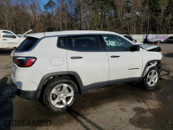 2023 Jeep Compass Sport with VIN 3C4NJDAN7PT547994, listed as a Copart auction lot 44040825 with 35,148 mi miles and Salvage title. Bid and sale history available at DreamBid. Image 3.