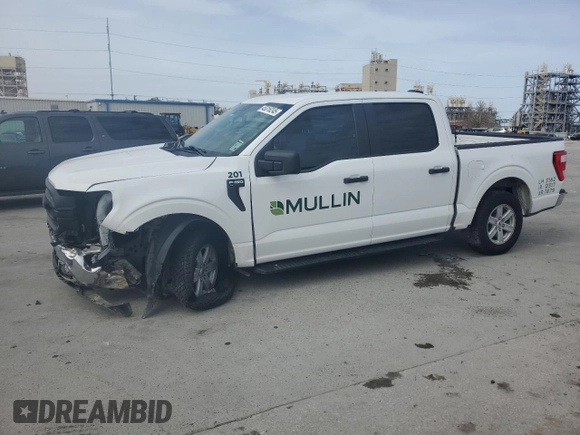 2022 Ford F-150 XL with VIN 1FTEW1CB0NKF27023, listed as a Copart auction lot 45316245 with 78,351 mi miles and Salvage Title. Bid and sale history available at carsss.com. Image 1.