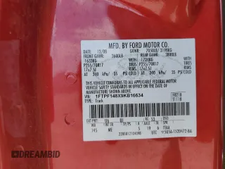 2009 Ford F-150 z VIN 1FTPF148X9KB16634, wystawiony jako Copart lot #57027435 z przebiegiem 97 097 mil mil oraz Czysty tytuł • Clean title. Historia ofert i sprzedaży dostępna na DreamBid. Obrazek 12.