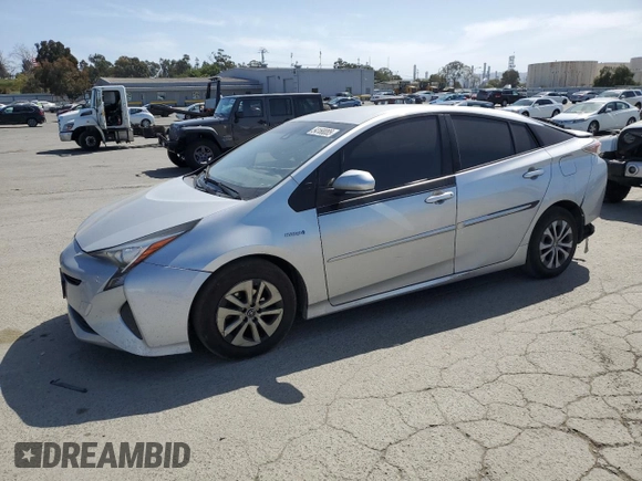 2017 Toyota Prius Two with VIN JTDKBRFUXH3030909, listed as a Copart auction lot 54168085 with 276,297 mi miles and Salvage Title. Bid and sale history available at DreamBid. Image 1.
