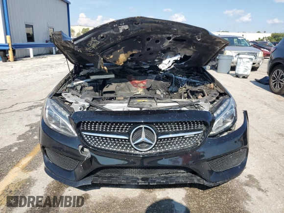 2017 Mercedes-Benz C 43 AMG with VIN WDDWJ6EB4HF517384, listed as a Copart auction lot 67275254 with Not Provided miles and Non Repairable. Bid and sale history available at carsss.com. Image 5.