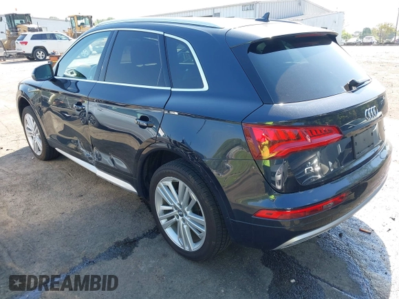 2018 Audi Q5 Premium Plus z VIN WA1BNAFY0J2217142, wystawiony jako IAAI lot #42049376 z przebiegiem 84 100 mil mil oraz . Historia ofert i sprzedaży dostępna na DreamBid. Obrazek 3.