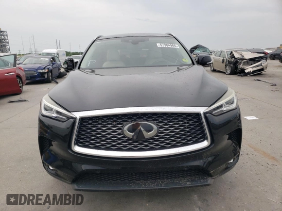 2020 Infiniti QX50 Luxe with VIN 3PCAJ5M14LF102151, listed as a Copart auction lot 57904965 with 52,116 mi miles and Salvage title. Bid and sale history available at DreamBid. Image 5.