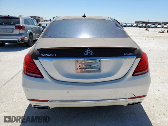 2015 Mercedes-Benz S with VIN WDDUG7GB7FA135269, listed as a Copart auction lot 50254395 with 63,458 mi miles and Salvage Title. Bid and sale history available at DreamBid. Image 6.