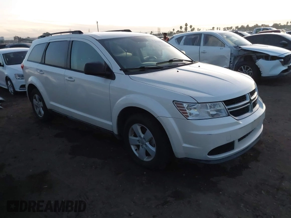 2013 Dodge Journey SE with VIN 3C4PDCAB2DT547459, listed as a IAAI auction lot 41254288 with 116,740 mi miles and . Bid and sale history available at DreamBid. Image 1.