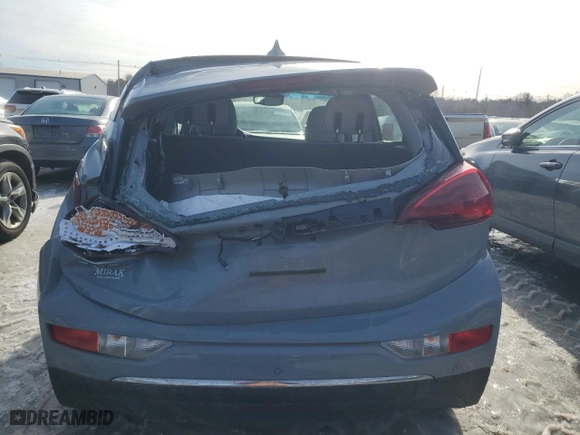 2021 Chevrolet Bolt EV LT with VIN 1G1FY6S09M4101600, listed as a Copart auction lot 43694675 with 25,034 mi miles and Salvage Title. Bid and sale history available at carsss.com. Image 6.