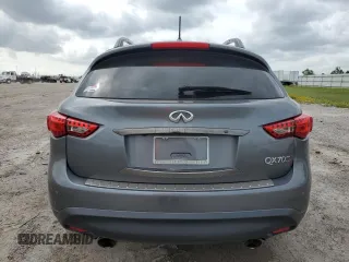 2015 Infiniti QX70 with VIN JN8CS1MU3FM380970, listed as a Copart auction lot 54387985 with 126,955 mi miles and Salvage Title. Bid and sale history available at DreamBid. Image 6.