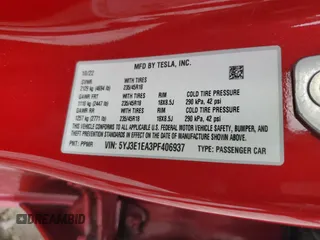 2023 Tesla Model 3 с VIN 5YJ3E1EA3PF406937, выставлен на аукционе Copart как лот 56355805 с пробегом 24 661 миль миль и Списание • Salvage title. История ставок и продаж доступна на DreamBid. Изображение 13.