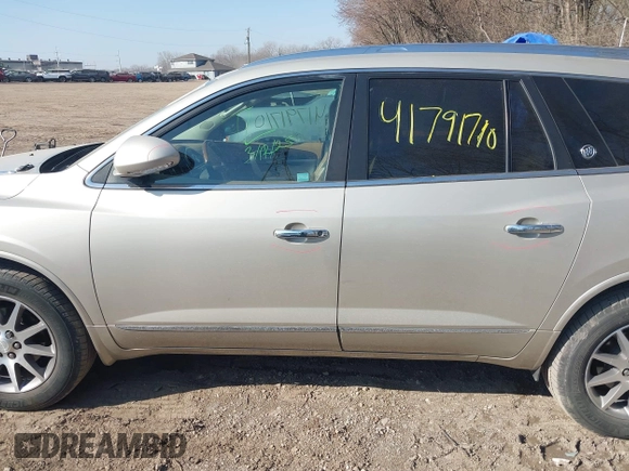 2014 Buick Enclave Leather with VIN 5GAKRBKD7EJ237632, listed as a IAAI auction lot 41791710 with 111,435 mi miles and . Bid and sale history available at DreamBid. Image 14.