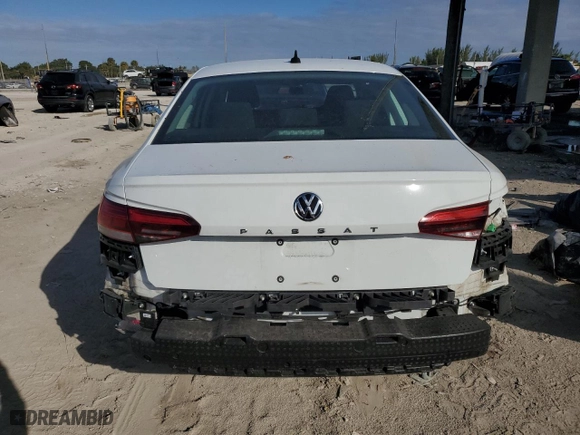 2021 Volkswagen Passat 2.0T S with VIN 1VWAA7A37MC001828, listed as a Copart auction lot 83905264 with 15,270 mi miles and Salvage Title. Bid and sale history available at carsss.com. Image 6.
