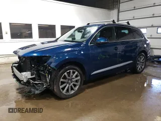 2018 Audi Q7 Premium Plus with VIN WA1LAAF73JD032143, listed as a Copart auction lot 57399785 with 97,893 mi miles and Salvage title. Bid and sale history available at DreamBid. Image 1.