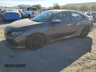 2017 Honda Civic Sedan Si with VIN 2HGFC1E58HH703995, listed as a Copart auction lot 87746465 with 108,227 mi miles and Salvage Title. Bid and sale history available at carsss.com. Image 1.