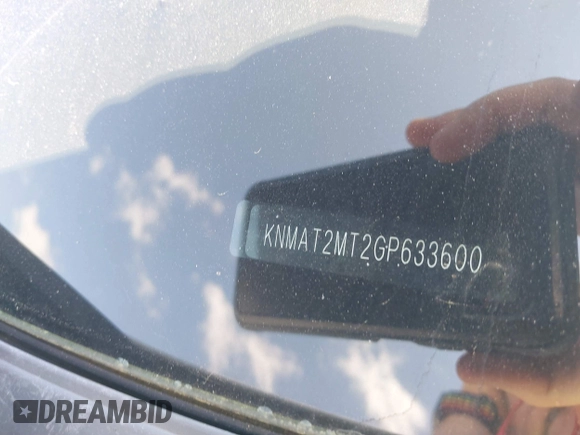2016 Nissan Rogue SV with VIN KNMAT2MT2GP633600, listed as a IAAI auction lot 39191100 with 128,051 mi miles and . Bid and sale history available at DreamBid. Image 9.