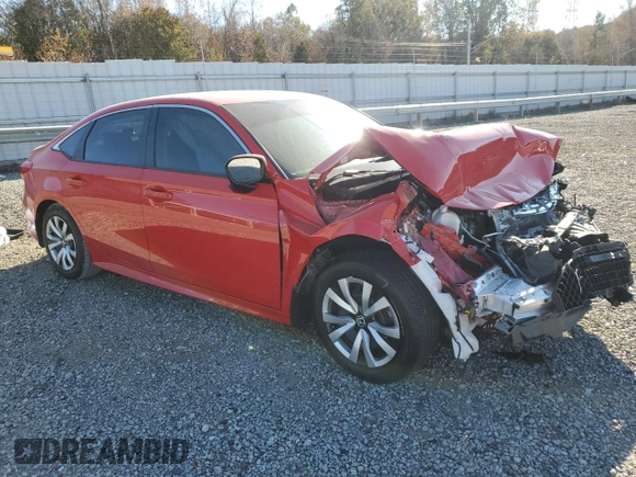 2024 Honda Civic LX z VIN 2HGFE2F20RH576701, wystawiony jako Copart lot #83652944 z przebiegiem Nie podano mil oraz Szkoda całkowita • Salvage title. Historia ofert i sprzedaży dostępna na DreamBid. Obrazek 4.