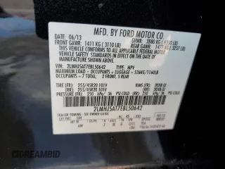 2014 Lincoln MKT EcoBoost with VIN 2LMHJ5AT7EBL50642, listed as a Copart auction lot 50880735 with 166,966 mi miles and Clean Title. Bid and sale history available at DreamBid. Image 13.