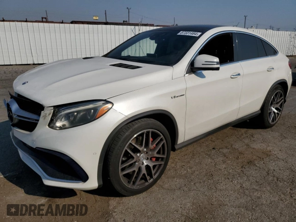 2016 Mercedes-Benz GLE 63 S AMG with VIN 4JGED7FBXGA047144, listed as a Copart auction lot 87331464 with 133,611 mi miles and Salvage title. Bid and sale history available at DreamBid. Image 1.