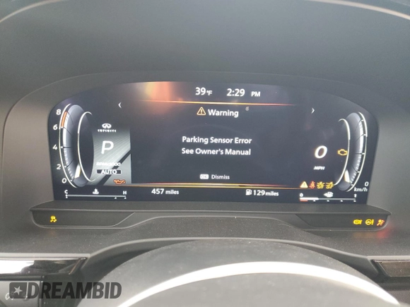 2025 Infiniti QX60 Luxe with VIN 5N1AL1FS4SC331767, listed as a Copart auction lot 82446074 with 457 mi miles and Salvage title. Bid and sale history available at DreamBid. Image 9.