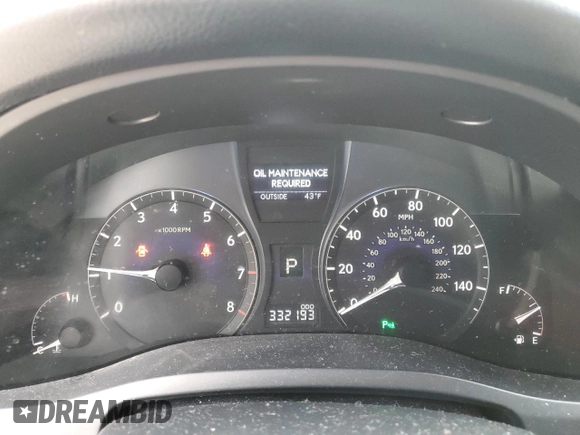 2010 Lexus RX 350 with VIN 2T2BK1BA8AC076261, listed as a Copart auction lot 47752265 with 332,193 mi miles and Clean Title. Bid and sale history available at DreamBid. Image 9.