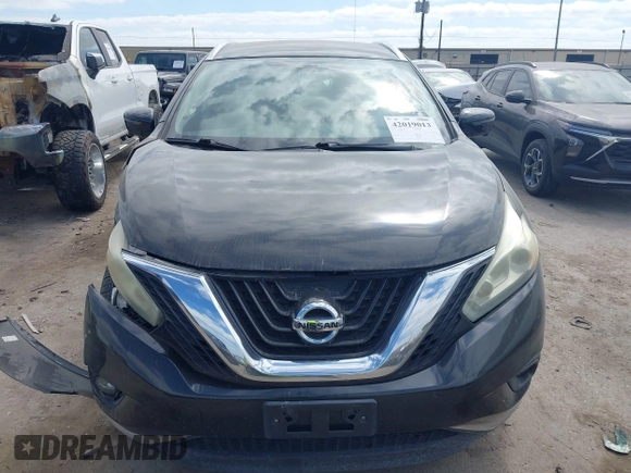 2017 Nissan Murano S z VIN 5N1AZ2MG8HN144578, wystawiony jako IAAI lot #42019013 z przebiegiem 138 120 mil mil oraz . Historia ofert i sprzedaży dostępna na DreamBid. Obrazek 12.