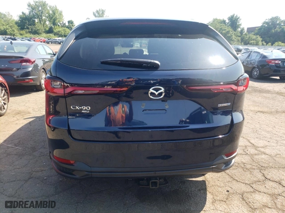 2024 Mazda CX-90 PHEV Preferred with VIN JM3KKBHA1R1157854, listed as a Copart auction lot 65977524 with NaN miles and Salvage Title. Bid and sale history available at carsss.com. Image 6.