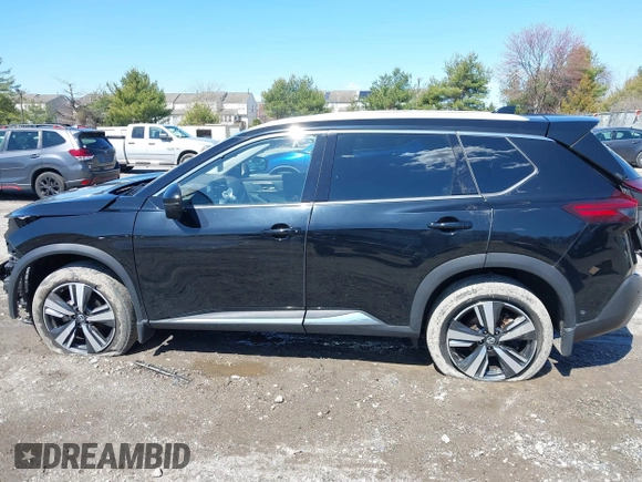 2021 Nissan Rogue Platinum with VIN JN8AT3DD4MW303574, listed as a IAAI auction lot 41868618 with 60,382 mi miles. Bid and sale history available at carsss.com. Image 14.