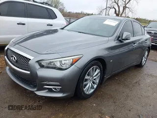 2014 Infiniti Q50 Premium with VIN JN1BV7AP4EM676498, listed as a IAAI auction lot 41900566 with 111,897 mi miles. Bid and sale history available at carsss.com. Image 17.