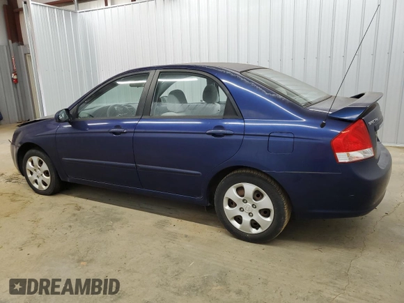 2009 Kia Spectra EX with VIN KNAFE221X95626293, listed as a Copart auction lot 70646504 with 197,017 mi miles and Clean Title. Bid and sale history available at carsss.com. Image 2.